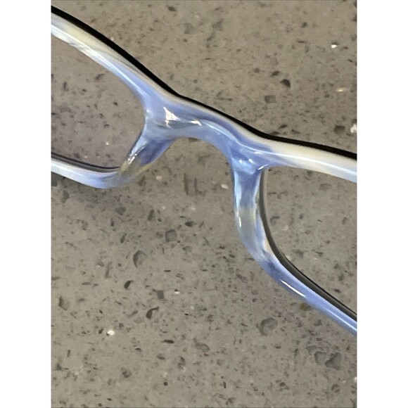 CANDIE'S C HENNA BLK BLACK BLUE EYEGLASSES Frames ONLY 48-17-135 rectangle full - Picture 10 of 12